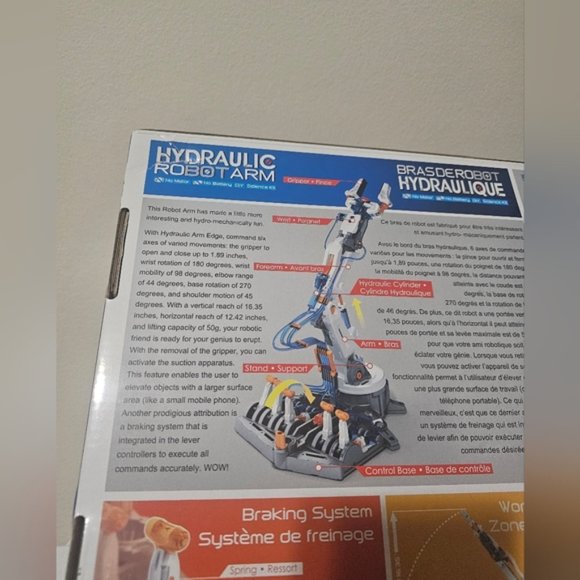 Science Discovery Hydraulic Robot Arm Kit, New In Open Box - Picture 3 of 7